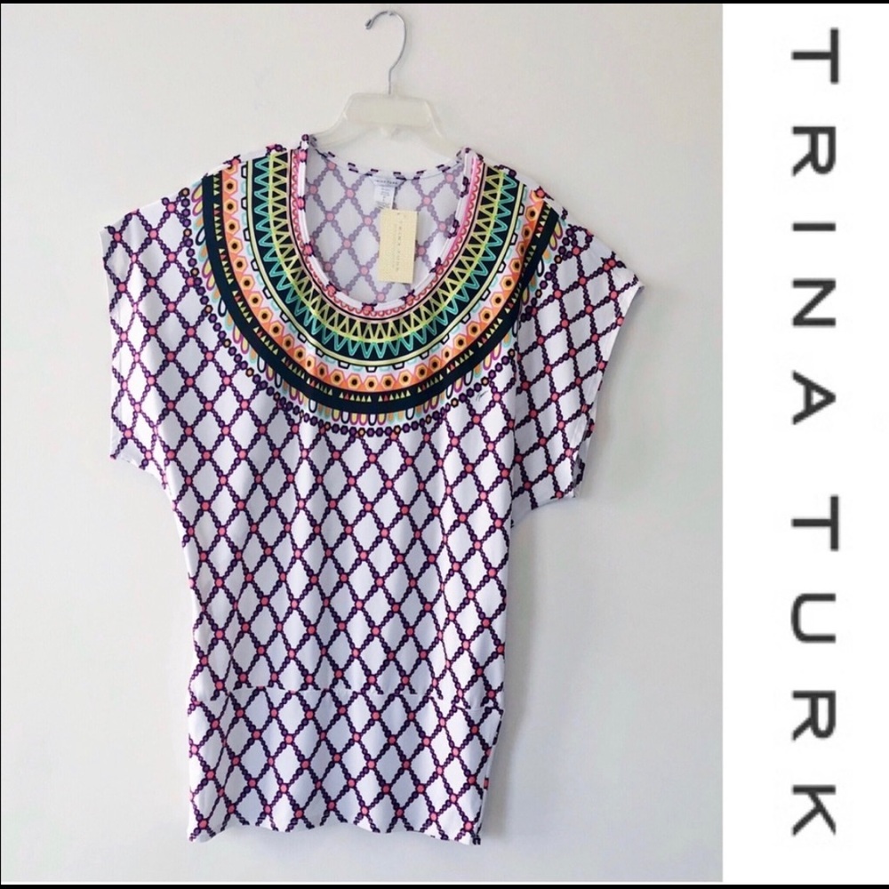 NWT Trina Turk Beach Cover Up Dress Large